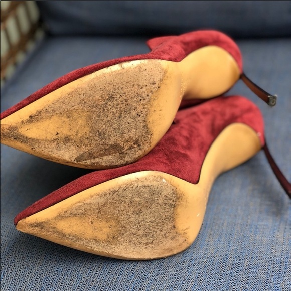 Wine suede Casadei booties - Picture 4 of 5